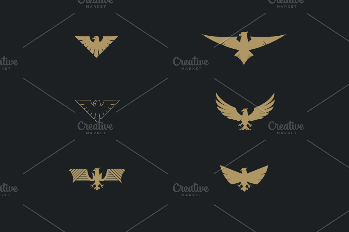 60 Vector Eagles + Bonus, an Object Graphic by Damien (Photo 3 of 11)