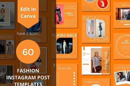 Fashion Social Media Canva Templates, a Templates & Theme by BoontenStudio