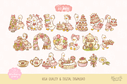 Birthday Tea Party Goose Clipart, an Animal Illustration by Blumensdiary (Thumbnail 2 of 6)