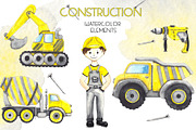Construction. Watercolor collection, an Object Graphic by Ana-Sakuta (Thumbnail 2 of 14)