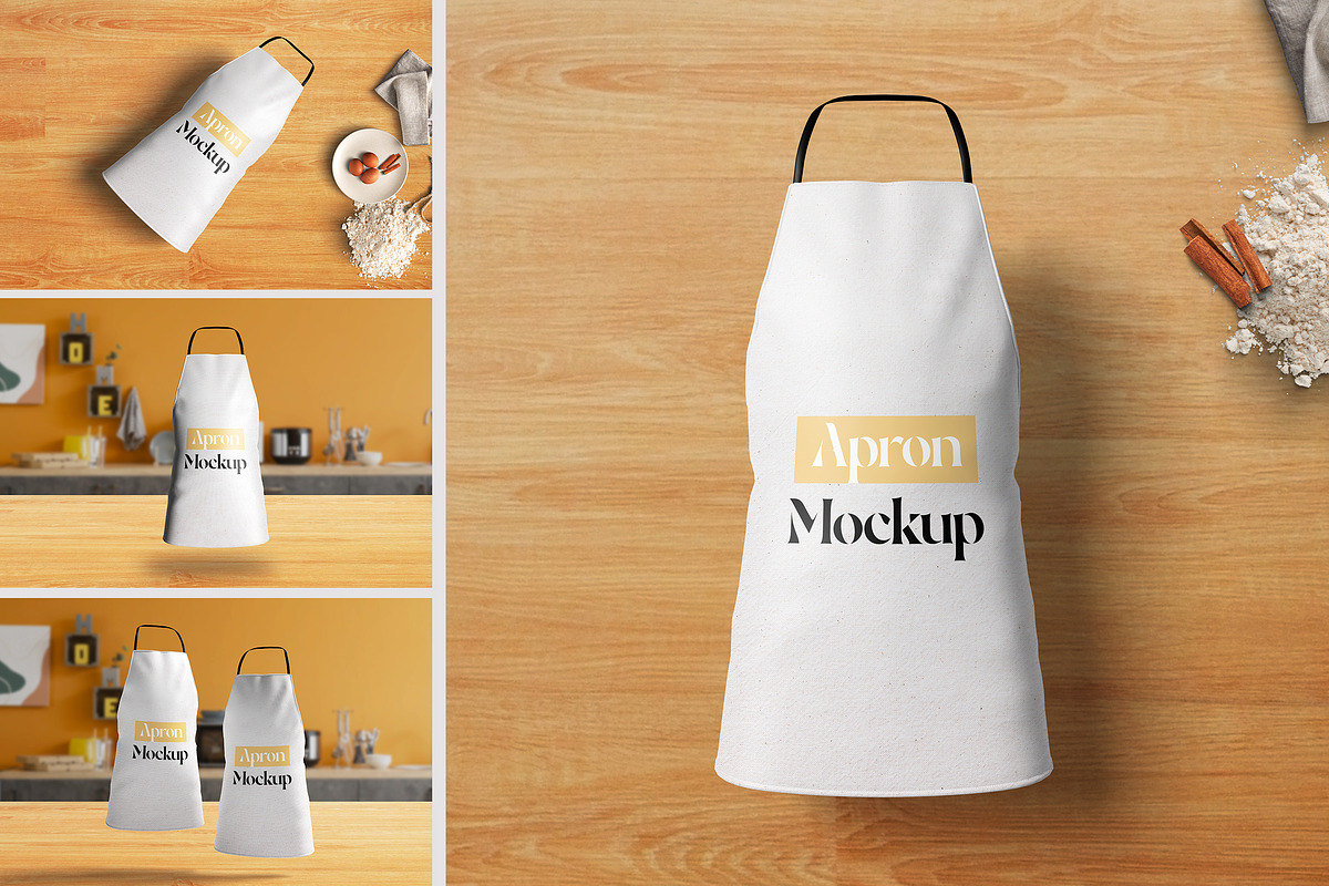 Apron Mockup, a Shirt Mockup by Getdesign (Photo 1 of 8)