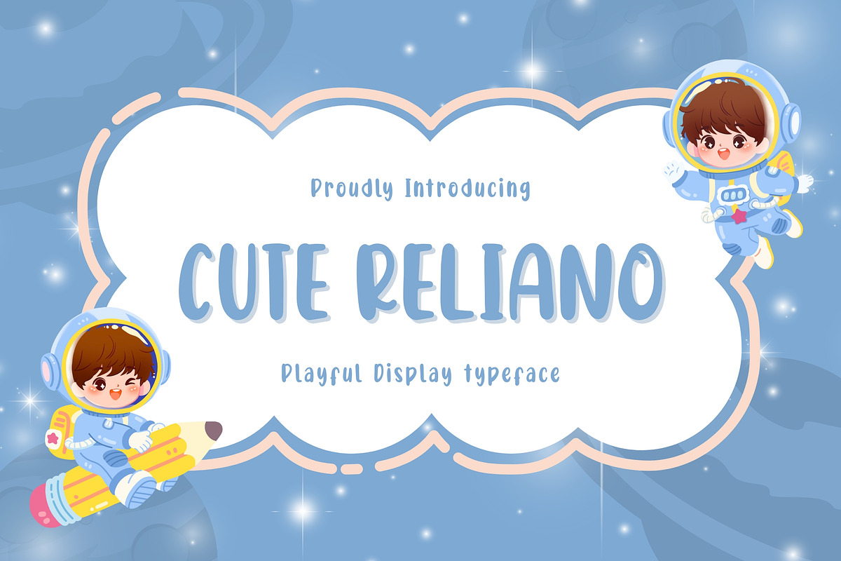 Cute Reliano – Soft & Friendly Font, a Handwritten Font by socutefont (Photo 1 of 10)