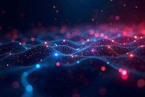 Neural Network Data Flow Abstract De, a Photo by LOGOCREATIVE