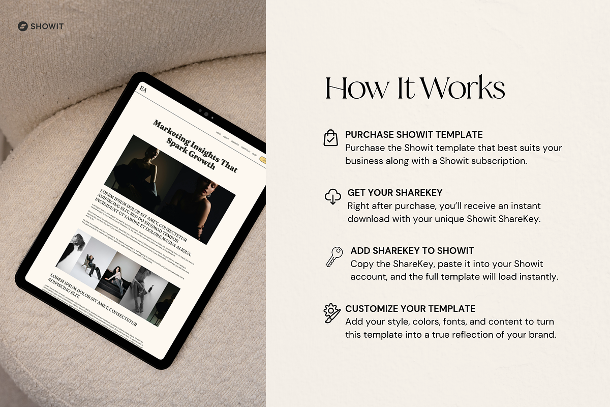 Bold Yellow Showit Agency Template, a Squarespace Template by Breah Designs (Photo 7 of 10)