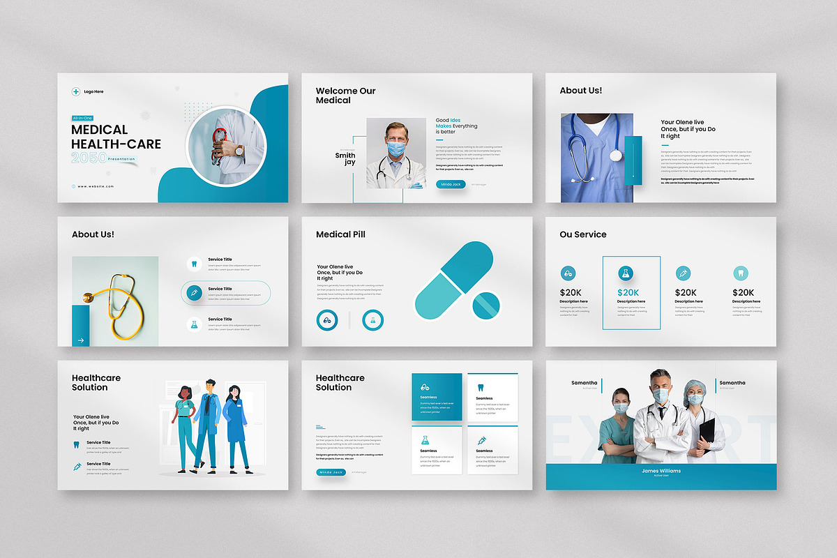 Medical- Healthcare Solution, a Presentation Template by KreateTribe (Photo 5 of 6)
