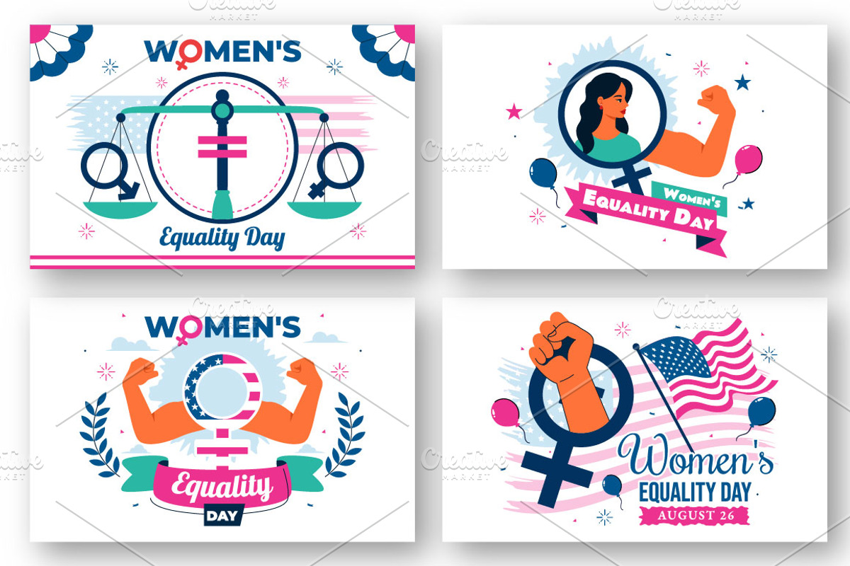 10 Women's Equality Day Illustration, a Person Illustration by denayunebgt (Photo 3 of 4)