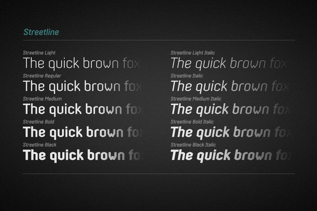 Streetline - 10 fonts preview 2