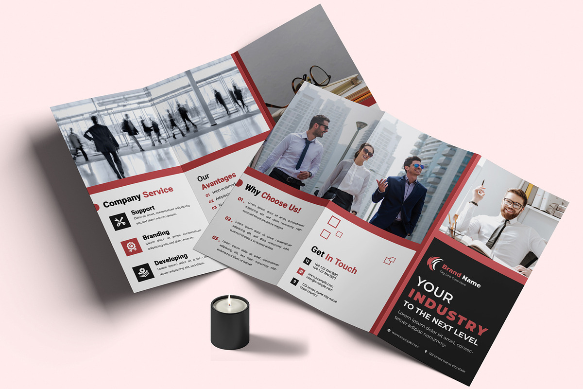 Industry Trifold Brochure, a Brochure Template by MightyDesign (Photo 1 of 7)