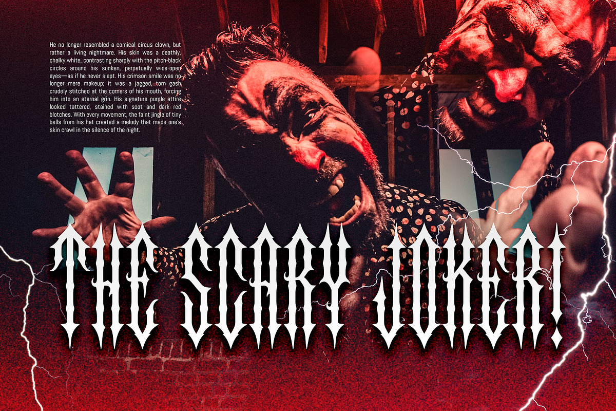 Necroman - Spiky Gothic Font, a Blackletter Font by Aksapix Studio (Photo 4 of 8)