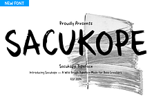 Sacukope Brush Display Typeface