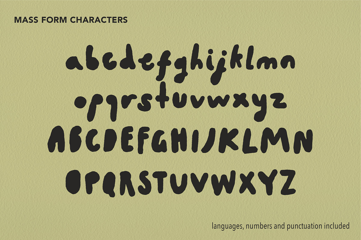 Mass Form Bold Textured Handwritten, a Sans Serif Font by Struvictory.art (Photo 5 of 9)