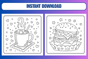 Food,Drinks & Sweets Coloring Pages, a Food Illustration by Coco Bloom (Thumbnail 3 of 3)
