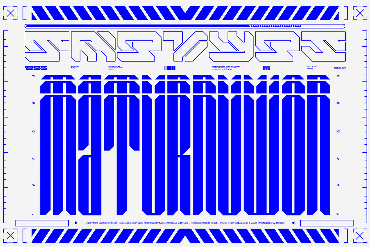 Zephyrus | Modern Condensed Cyber, a Sans Serif Font by Ardana Creative (Photo 7 of 7)