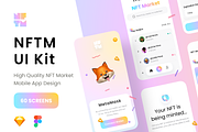NFT Market UI Kit, an UI Kit Template by UrLabs (Thumbnail 1 of 8)