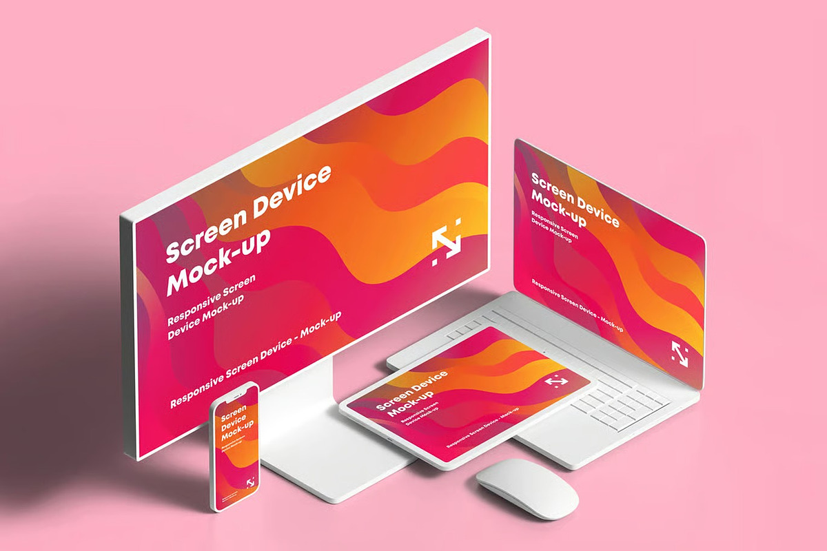 Responsive Clay Screen Device Mockup, a Device Mockup by zippypixelstudio (Photo 12 of 13)