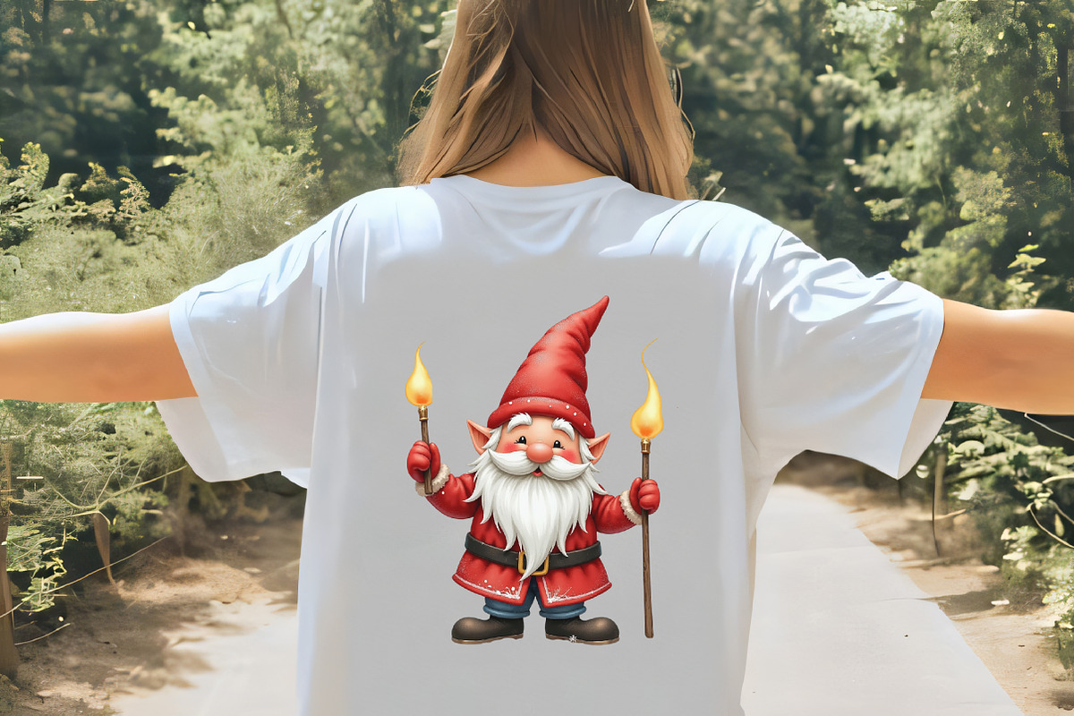 Lridescent Christmas Cute Gnome Clip, an Illustration by CrexoraLab (Photo 2 of 5)