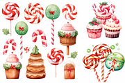 Watercolor Kawaii Sweets, a Background Graphic by Printable Treasure (Thumbnail 3 of 3)