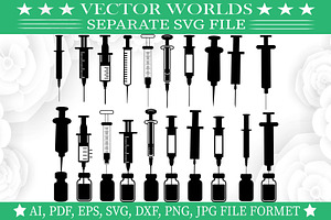 Syringe Svg, Doctor, Hospital Svg, an Object Graphic by VectorWorlds
