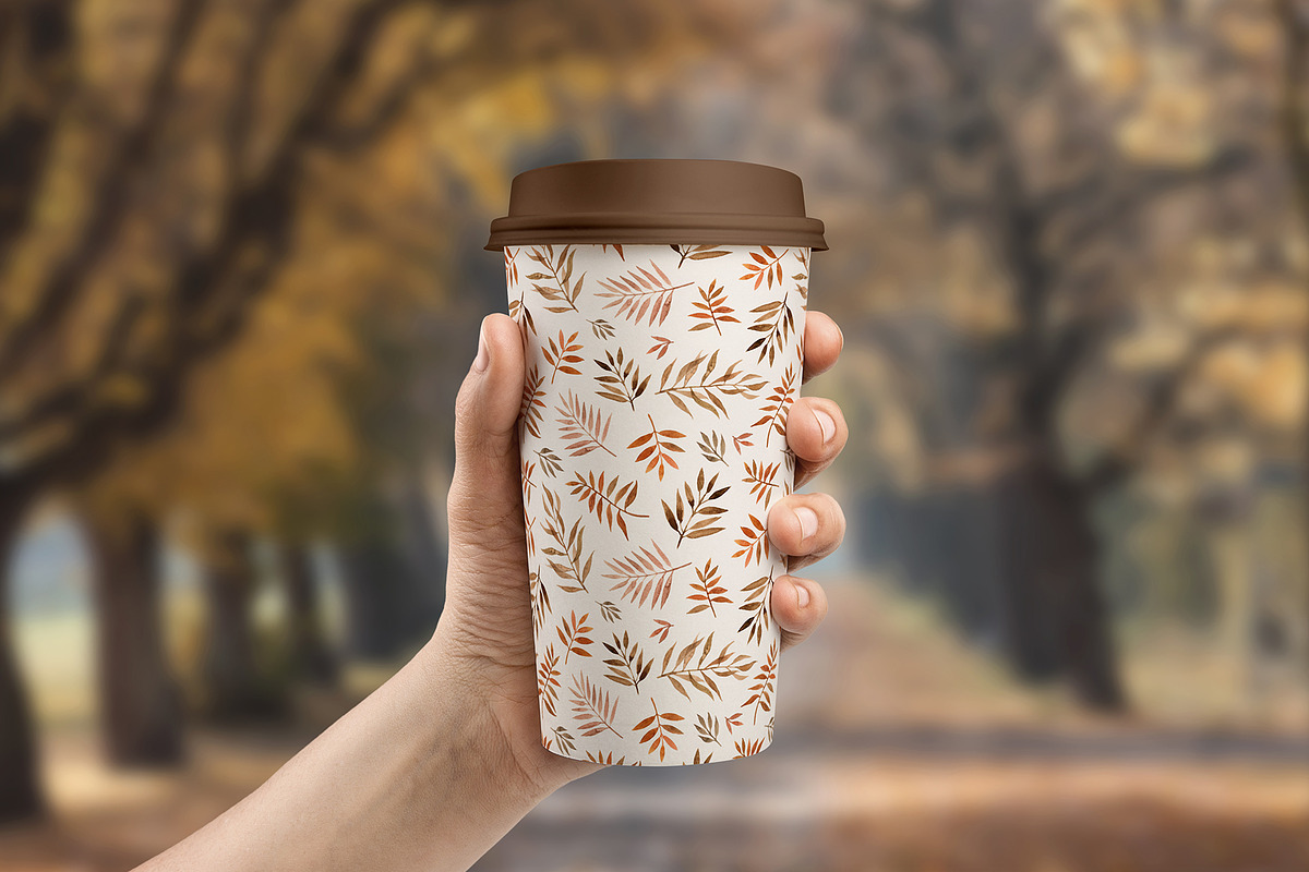 Autumn leaves watercolor collection, a Seasonal Illustration by alenaganzhela (Photo 10 of 11)