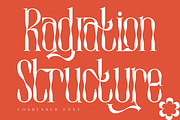 Radiation Structure - Condensed Font, a Serif Font by 177Studio (Thumbnail 1 of 8)
