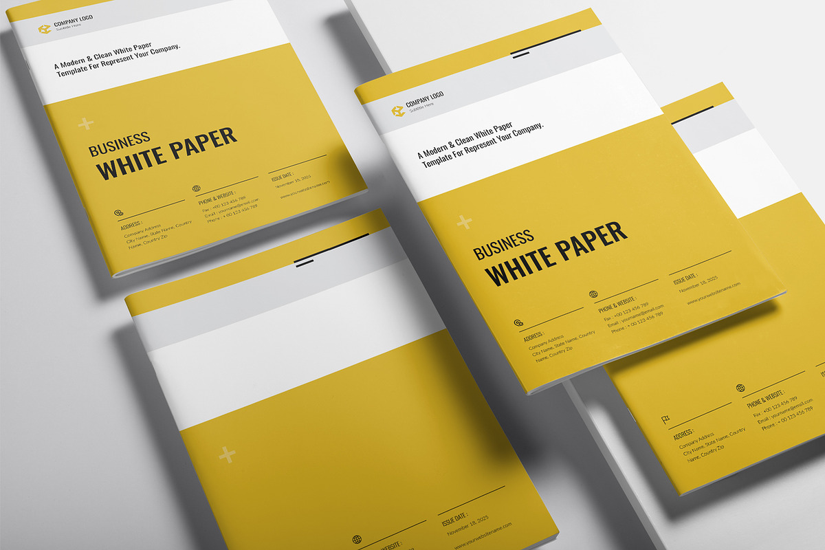 Business White Paper Template, a Brochure Template by DesignCrest (Photo 11 of 13)