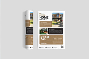 Modern Real Estate Flyer, a Flyer Template by yanindesign