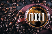 Coffee Typography Vectors, a Food Illustration by Steve Wolf Designs (Thumbnail 4 of 5)