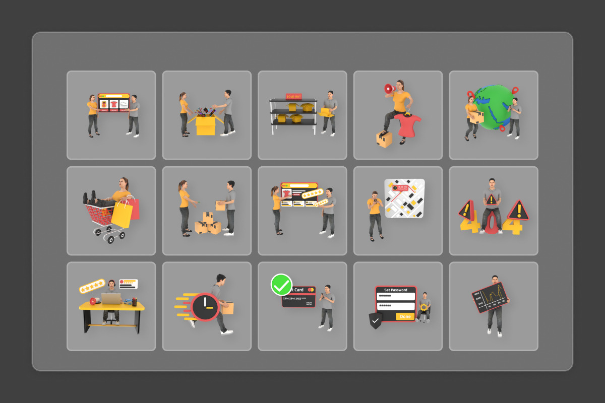 Ecommerce Activities 3D Icon Pack, a Work Illustration by twinstd (Photo 7 of 7)
