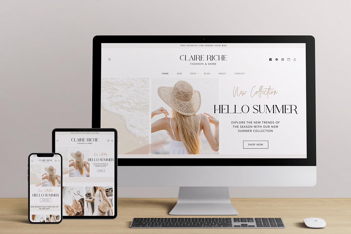 Aesthetic Shopify Theme Design, a Templates & Theme by DeeBeeDesign (Photo 8 of 9)
