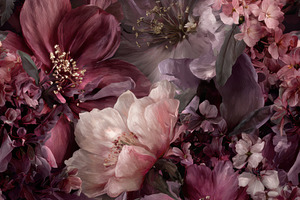 Moody Plum Floral Seamless Pattern, a Pattern Graphic by Virgo Studio