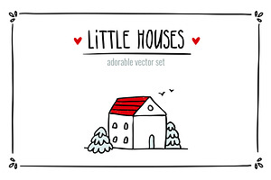 Little Houses ♥ Vector set