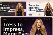 Tressify-Hair Salon Hero Section, an UI Kit Template by nwdigitalstore (Thumbnail 3 of 3)