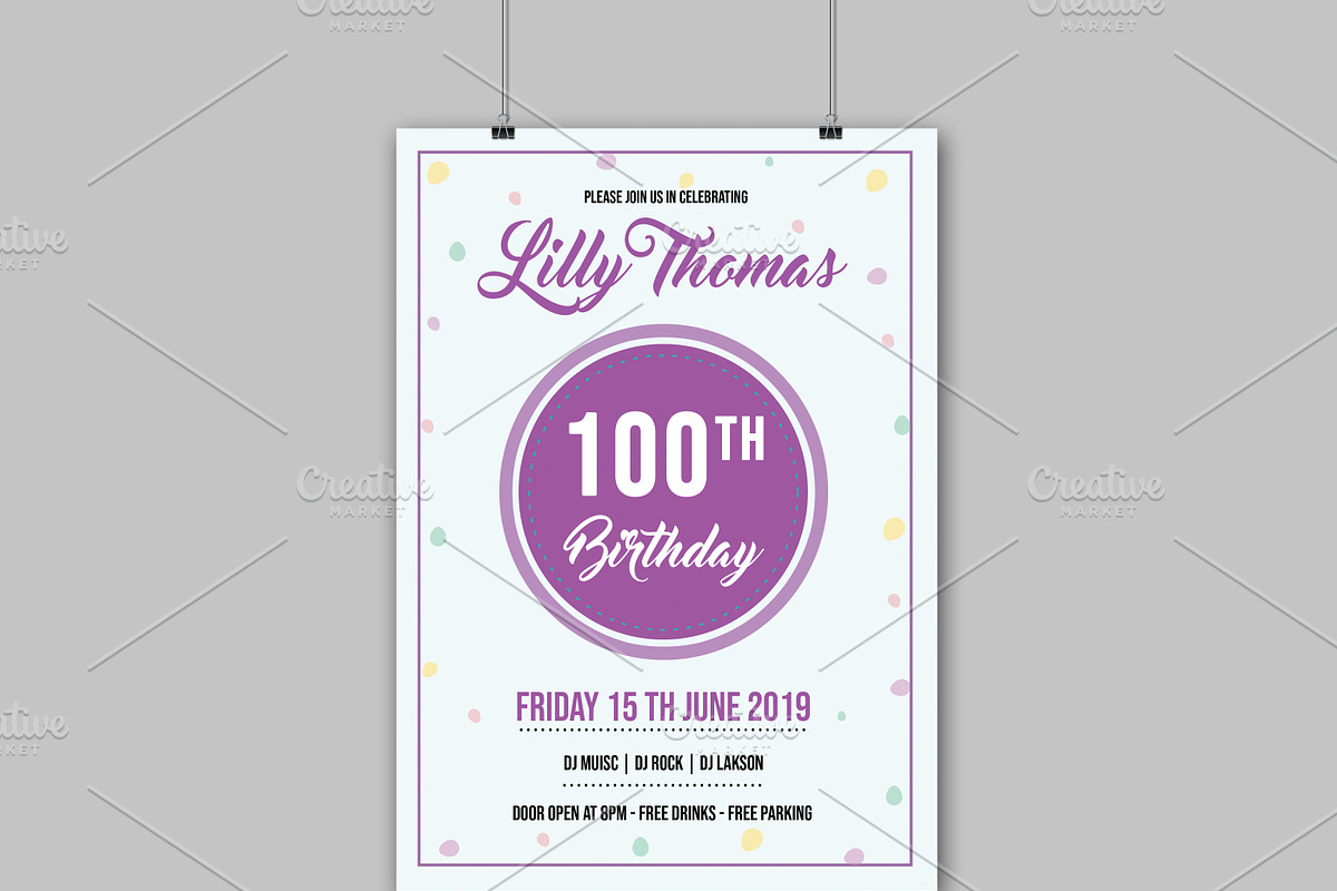 Birthday Party Flyer - V852, a Flyer Template by Template Shop (Photo 1 of 4)