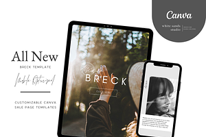 BRECK Canva Sales Page Template