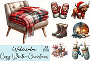 Cozy Winter Christmas Clipart, an Illustration by CrexoraLab (Thumbnail 1 of 5)