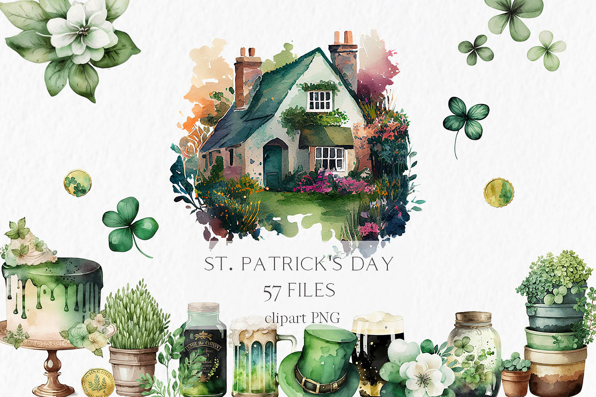 St patricks day clipart, an Object Graphic by MyLittleMeow (Photo 1 of 9)
