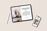 Tablet Pro & Phone Mockup, an iPad Mockup by zpackcreative (Thumbnail 4 of 5)