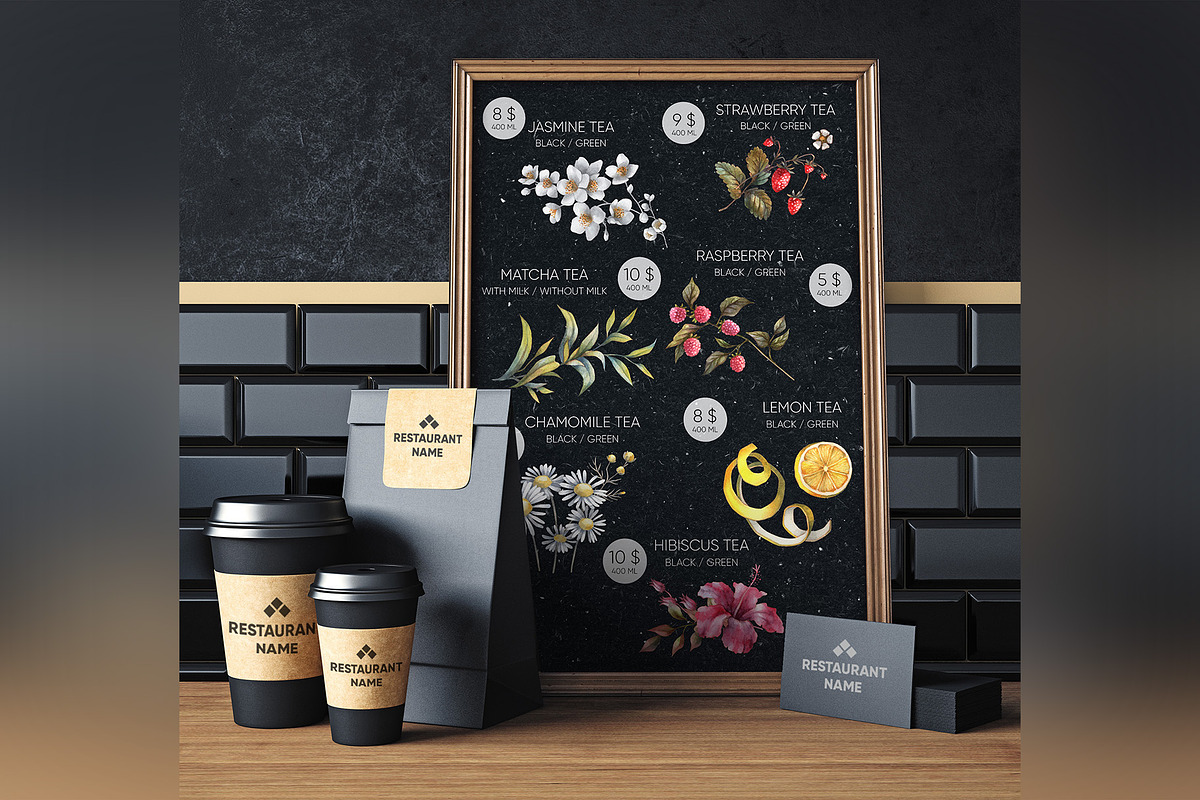 Aroma tea collection, a Decorative Illustration by Anastasia Koba (Photo 7 of 14)