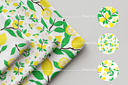 Fresh Lemon Seamless Pattern Set, a Graphic by Asya Melkonyan Patterns (Thumbnail 2 of 14)