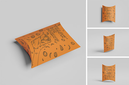 Standing Pillow Box Packaging Mockup, a Packaging Mockup by xavier_studio