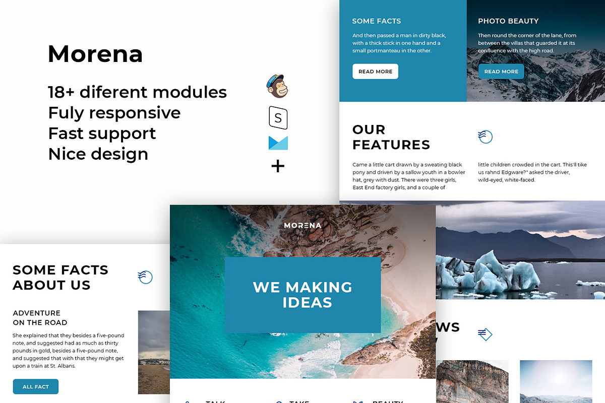 Morena – Responsive Email template, an Email Template by ThemesCode
