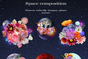 Space Botany. Collage Creator