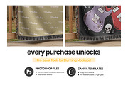 Woven Blanket Mockup, an Apparel Mockup by Mockups Studio (Thumbnail 7 of 9)