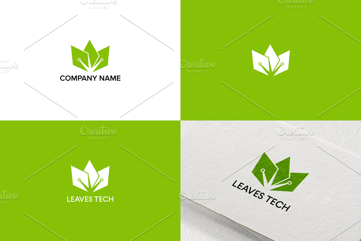 Leaves Logo Design for Business, a Branding & Logo Template by Al-Ghaniy (Photo 1 of 2)