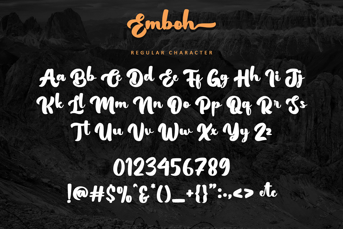 Emboh, a Handwritten Font by Letterara (Photo 9 of 12)