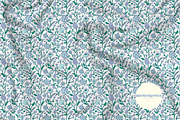 Blue Green Ditsy Boho Floral Pattern, a Pattern Graphic by Mieken Petra Designs (Thumbnail 2 of 4)