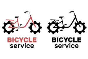 Logo design for bicycle repair, an Object Illustration by Vectorbuum