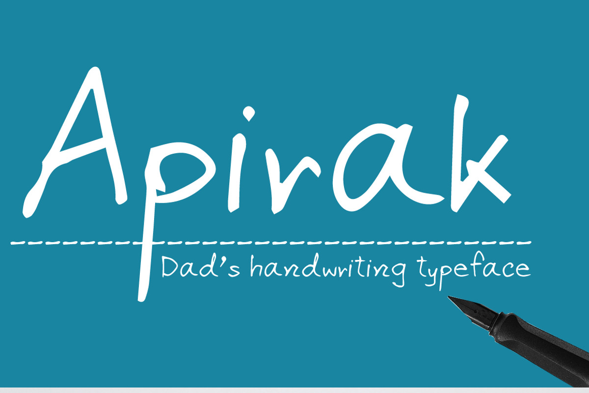 Apirak Handwriting Typeface