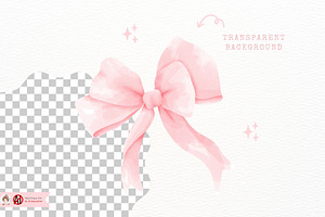 Pink Coquette Ribbon Clipart