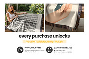 Woven Blanket Mockup, an Apparel Mockup by Mockups Studio (Thumbnail 2 of 9)